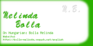 melinda bolla business card